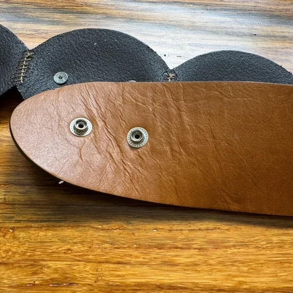 Chico's Brown and Silver Concho Belt - Picture 7 of 9